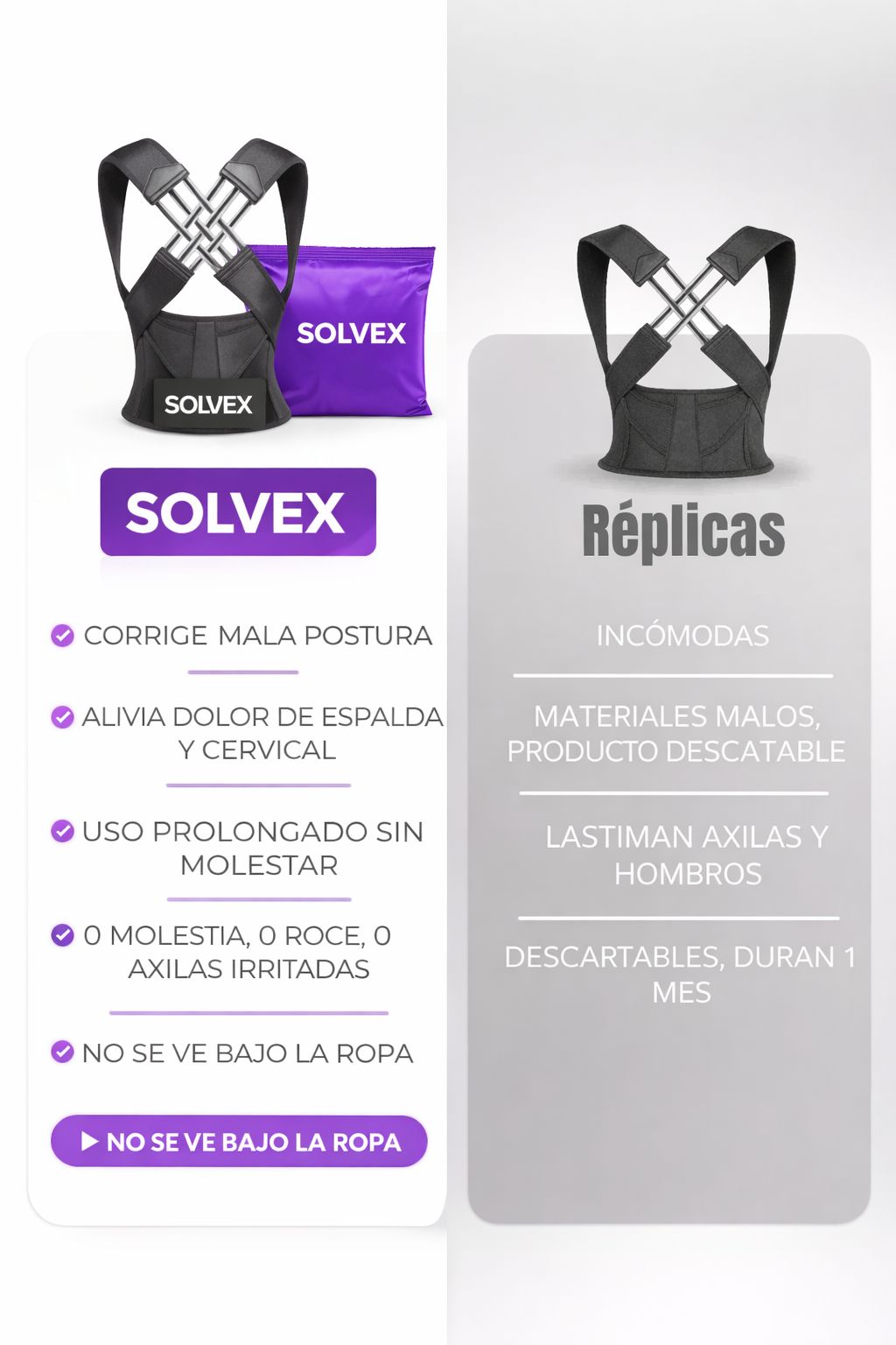 Corrector de postura Solvex