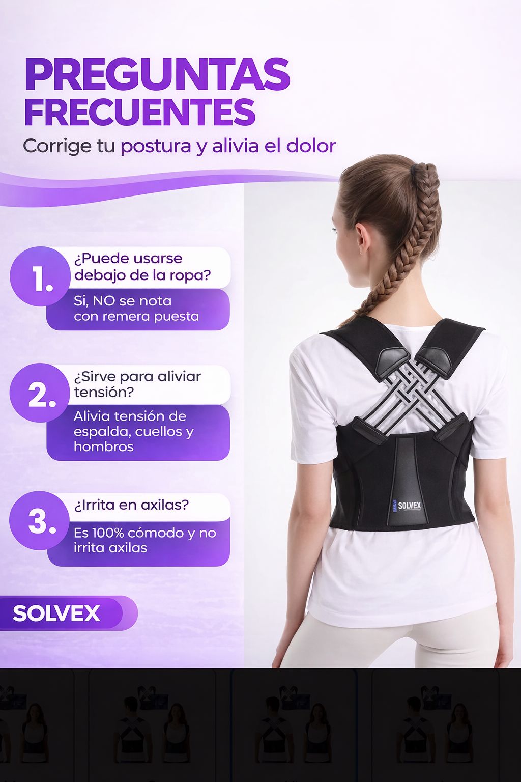 Corrector de postura Solvex